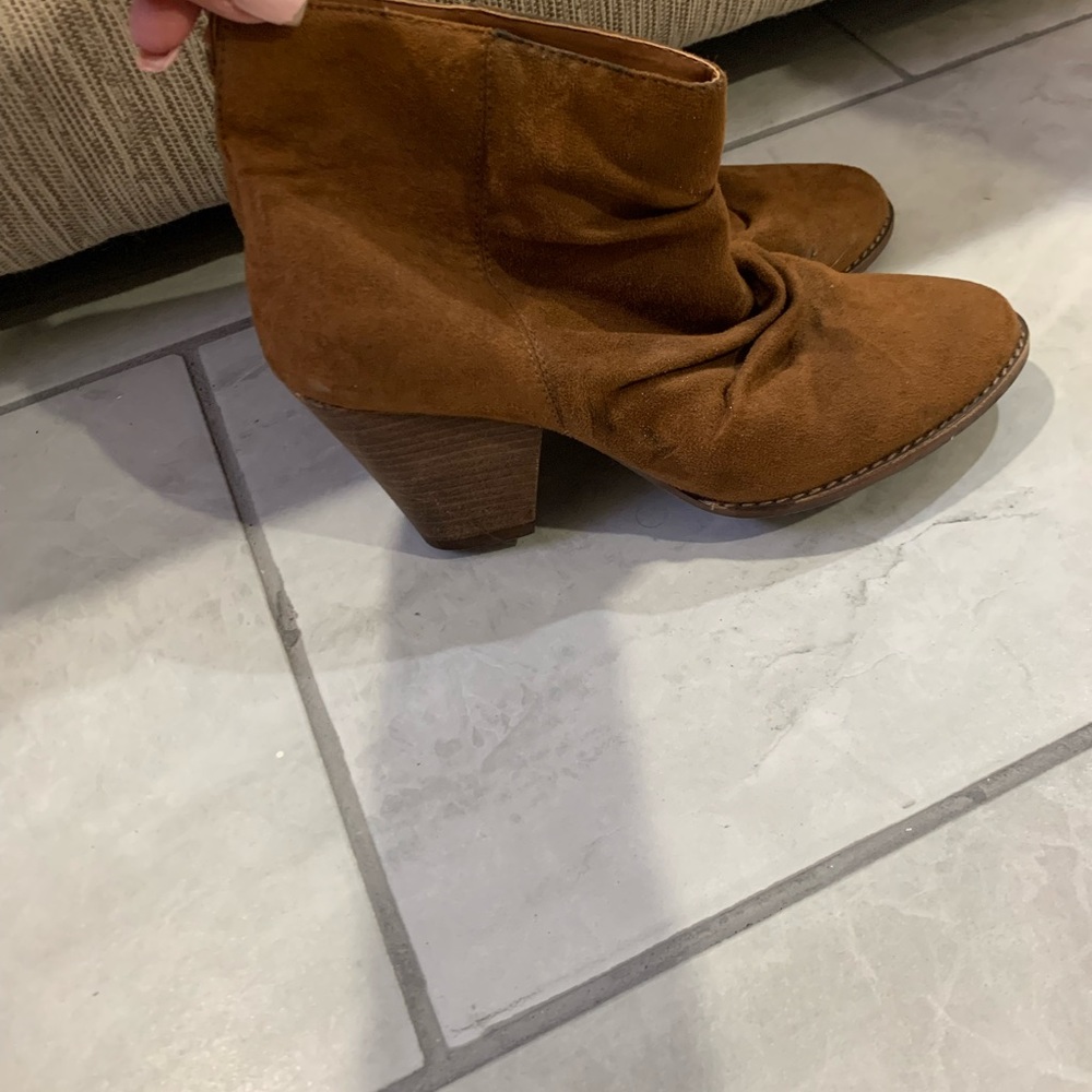 Brown Suede Booties